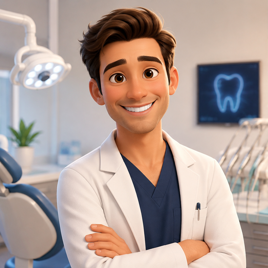 Stock portrait — Dr. Kenal Shah at the clinic